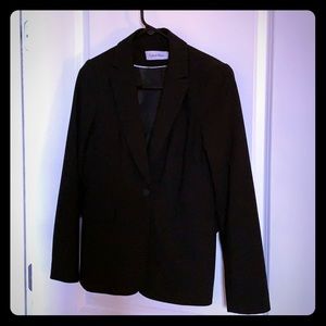 Black Calvin Klein suit jacket
